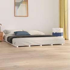vidaXL white, 200 Solid Wood Pine Bed Frame Bedstead Bed Base