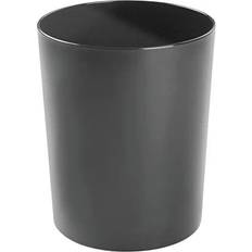 mDesign Round Metal Small Gallon Trash Can