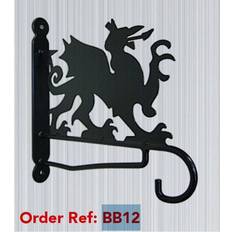 Poppy Forge Welsh Dragon Feature Bracket. Steel black