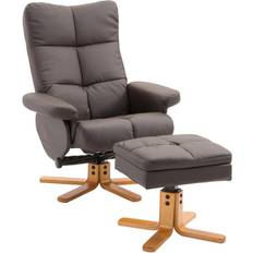 Homcom Modern Swivel Recliner Armchair