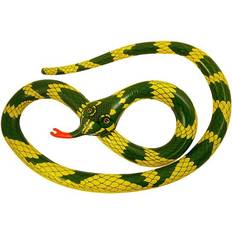 Henbrandt Large inflatable fun toy snake 230cm 90" yellow & green