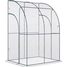 OutSunny Freestanding Greenhouses OutSunny 143 X 118 X 212Cm Walk-in Lean To Tunnel