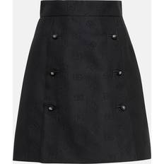 Dolce & Gabbana Jacquard miniskirt with all-over DG logo