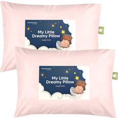 Pink Bed Pillows Kid's Room 2pk Toddler Pillow Soft Organic Cotton Toddler Pillows for Sleeping Mist