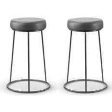 Glamour Home Set of 2 Amie Backless Bar Stool