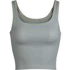 SKIMS Ribbed Crop Tank Top - Mineral