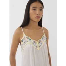 See by Chloé Embroidered slip top Pink 100% Viscose