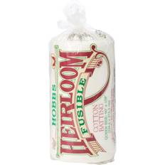 Wadding Hobbs hf90 batting heirloom premium fusible cotton blend, 90" x 108" white