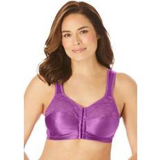 Comfort Choice Plus Women's Easy Enhancer Front-Close Wireless Bra in Fresh Berry Size DDD