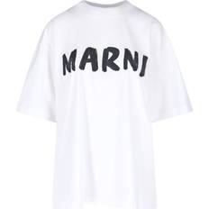 Marni Bio T-Shirt with Logo - Lilly White