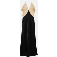 Toteme Draped dress black_bleached_sand