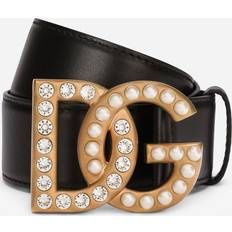 Multicoloured Belts Dolce & Gabbana Black DG Belt 8S574 Nero/Multicolo