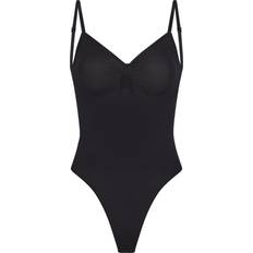 SKIMS Seamless Sculpt Low Back Thong Bodysuit - Onyx