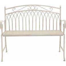 Charles Bentley Wrought Iron Garden Bench