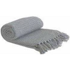 Emma Barclay Honeycomb Blankets Silver, Beige