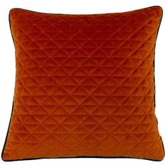 Paoletti Quilted Cushion Jaffa Complete Decoration Pillows Orange, Turquoise (45x45cm)