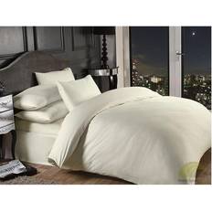 Emma Barclay Fitted 1000 Thread Count Cream Bed Sheet White