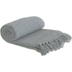 Emma Barclay Honeycomb Blankets Beige, Silver