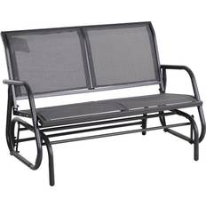 Grey Garden Benches Garden & Outdoor Furniture OutSunny 2-Person Garden Bench