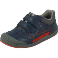 Tickle, Navy blue leather boys riptape pre-school shoes