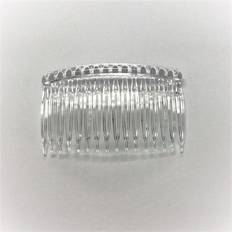 The Home Fusion Company Hair Side Combs 82mm With Grip Clear Or Brown Wedding