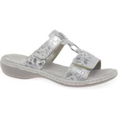 Rieker Silver - Women Slippers & Sandals Rieker 'Space' Riptape Sandals