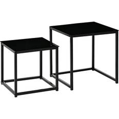 Homcom of 2 Nesting Table