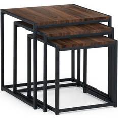 Black Nesting Tables Julian Bowen Tribeca Of Nesting Table