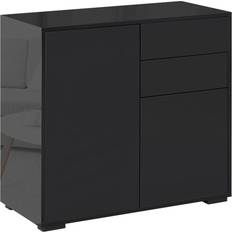 Homcom High Gloss Push-Open Storage Cabinet