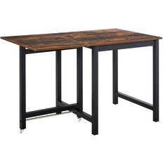 Drop leaf kitchen table Homcom Industrial Style Drop Dining Table