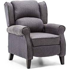 Casters Armchairs Eaton Herringbone Recliner Armchair