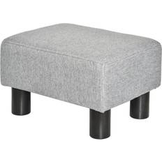 Homcom Chic Linen Foot Stool