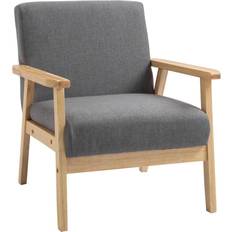 Pines Furniture Homcom ‎UK835-2330331 Gray Armchair 72cm