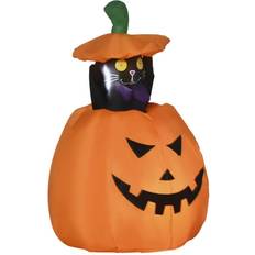 OutSunny 4' Inflatable Halloween Pumpkin Outdoor Decoration Waterproof LED Light