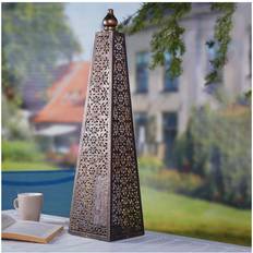 Bronze Ground Lighting Luxform Batt Moroccan Pyramid Ground Lighting