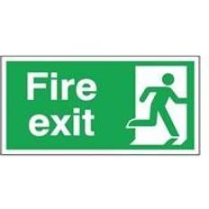 Green Workplace Signs Safety Sign Fire Exit Running Man