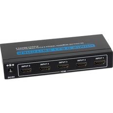 Nikkai 5 Port 1 Port Out 4K 60Hz Resolution with Remote Control