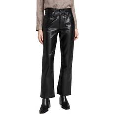 Agolde Black Relaxed Boot Leather Pants Detox WAIST