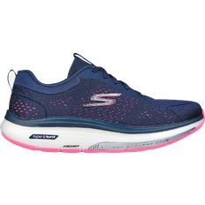 Blue - Women Walking Shoes Skechers Go Walk Workout Walker Outpace W - Navy/Hot Pink