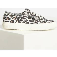 Superga 2750 Light Leopard Print Canvas Trainers