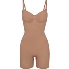 Beige - Women Bodysuits SKIMS Seamless Sculpt Mid Thigh Bodysuit - Sienna