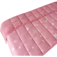 Pink Blankets Kid's Room Dreamscene Kids Star Teddy Fleece Weighted Blanket 39.4x59.1"