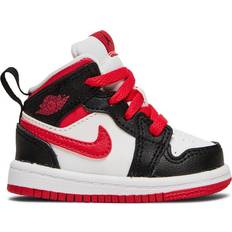 Nike Air Jordan 1 Mid TD - White/Very Berry/Black