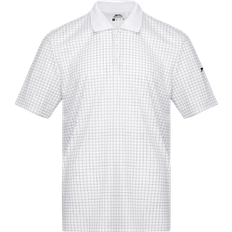 Slazenger Men's Check Golf Polo T-shirt - White