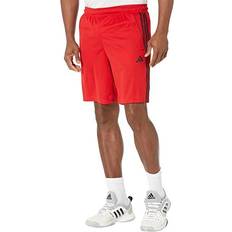 Adidas Train Essentials Pique 3-Stripes Training Shorts - Better Scarlet/Black