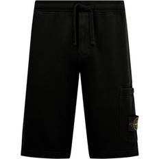Stone Island Men Shorts Stone Island Fleece Bermuda Shorts - Black
