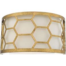 Gold Wall Lights Dar Lighting EPS0712 Epstein 1 Wall light