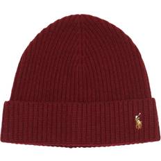 Polo Ralph Lauren Red Headgear Polo Ralph Lauren Signature Cuff Beanie - Aged Wine Heather