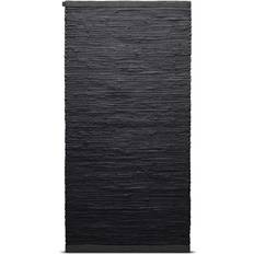 Rug Solid Cotton Grey, Black