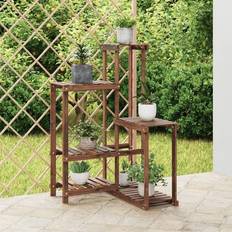 vidaXL brown, 62.5 cm/without wheels Flower Stand Plant Stand Flower Pot